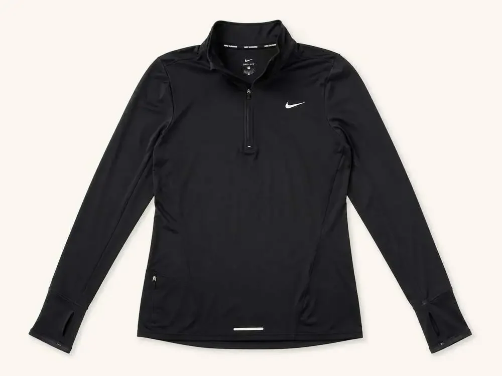 Nike Dri-FIT Black Quarter Zip Running Pullover Women’s Small